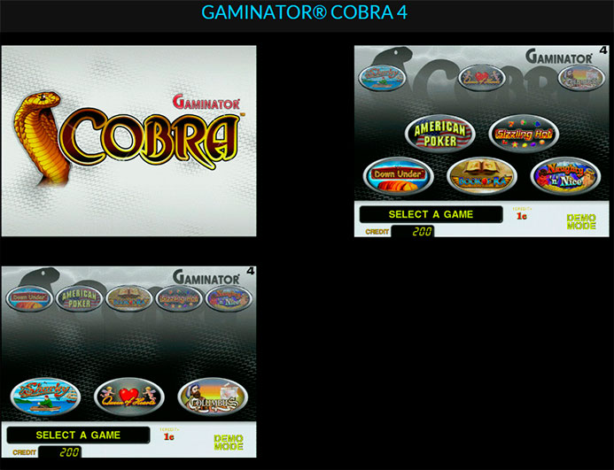 Микс (набор игр) Gaminator Cobra 4