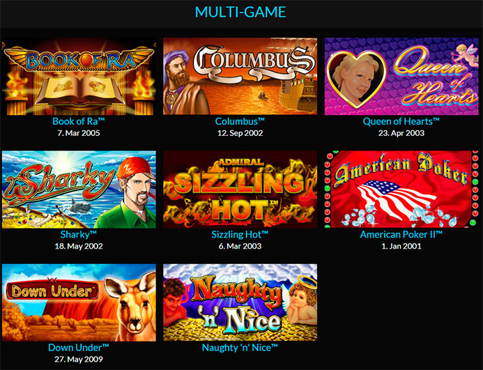 Версии игр Gaminator Cobra 4